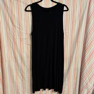 Time and Tru Black Midi Dress